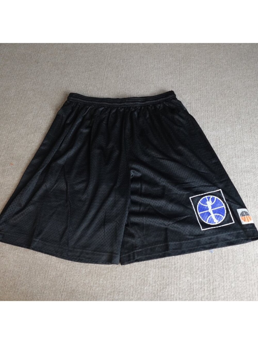 Vintage The Rock Shorts Large Black Perforated Satin